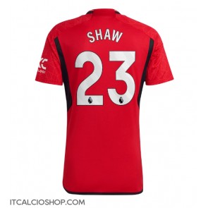 Manchester United Luke Shaw #23 Prima Maglia 2023-24 Manica Corta